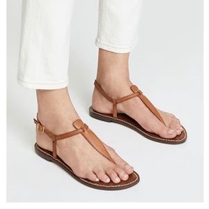 NEW Gigi Thong Sandal in Saddle Leather by Sam Edelman